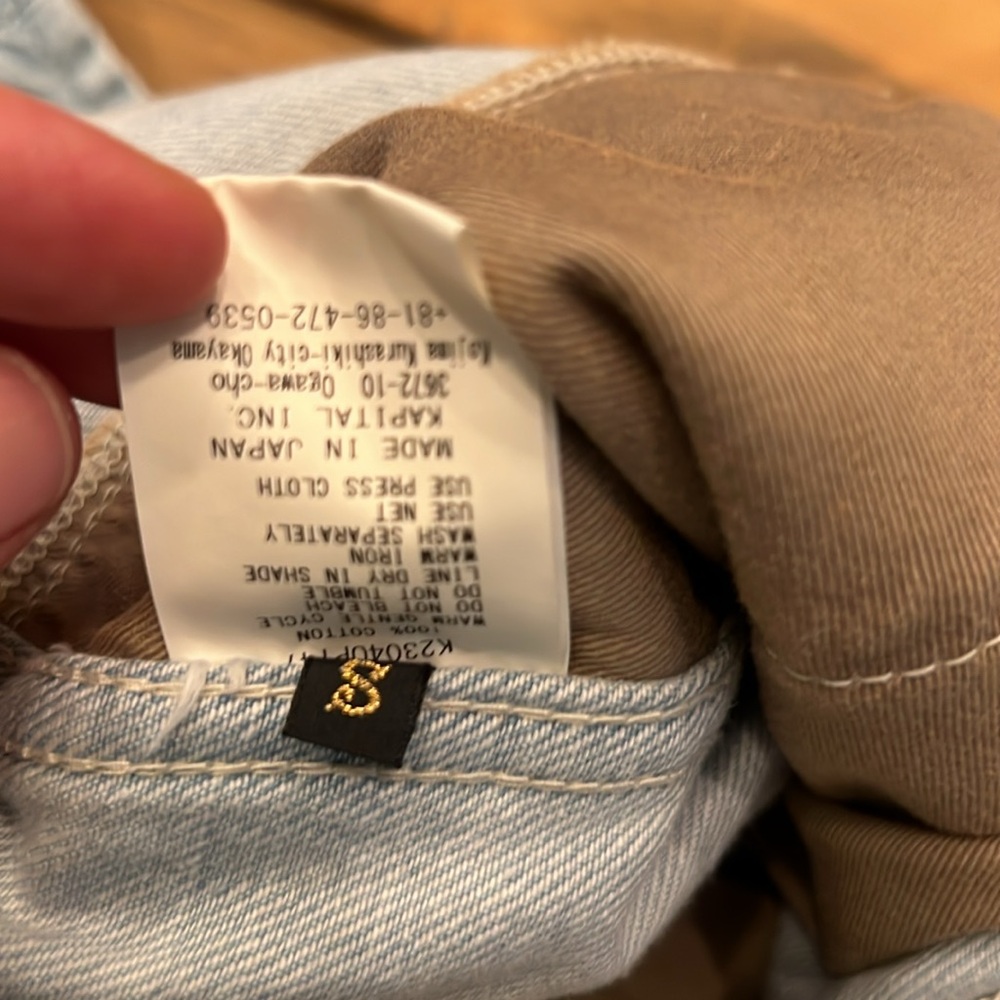 Kapital Blue Denim Overalls Wide-Leg Salopette NWT size 1 - Picture 15 of 17